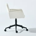 thumbnail image 6 of Homy Casa Adjustable Swivel Desk Chair, Modern Office Chair with Armrest for Home & Study, Beige, 6 of 13