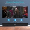 thumbnail image 3 of BESTISAN Barra de sonido para TV de 100 vatios y 40 pulgadas, sistema de cine en casa, altavoz de barra de sonido inalámbrico y con cable (Bluetooth 5.0, 105 dB, audio Dsp, bajos ajustables, montaje e, 3 of 5