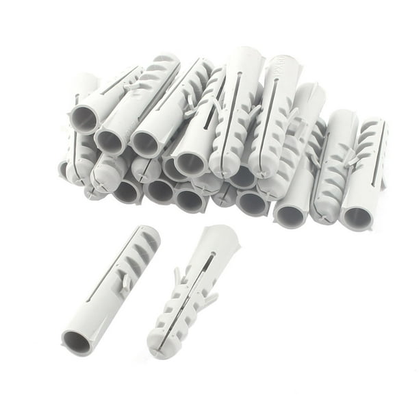 25 Pcs M12 x 60mm Plastic Anchors Lag Expand Expansion Nails Plugs Wall