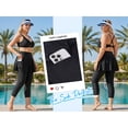 thumbnail image 5 of Ocean Blues Women's 22" High Waisted Swim Leggings with Skirt Women Swimming Pants Capris Swimsuit High Waisted Swimwear Tights, 5 of 8