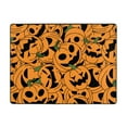 thumbnail image 3 of DouZhe Halloween Doodle Jack-O'-Lantern Pattern Area Rugs Non-Slip Machine Washable Floor Mat, Style Carpet Doormat, 63x48 inches, 3 of 6