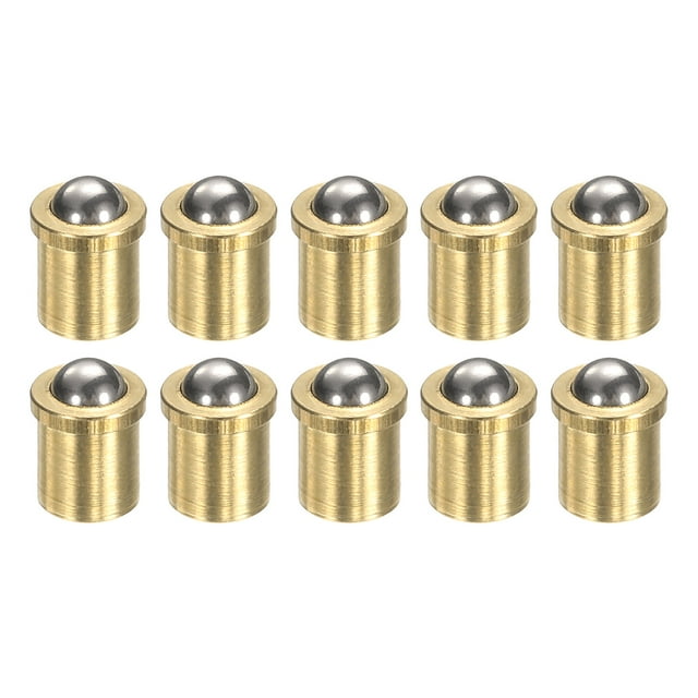 Uxcell 10pcs Ball Point Spring Plunger 4x5mm Brass Small Ball Plunger
