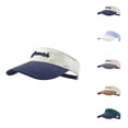thumbnail image 3 of Women's Contrast Color Sun Visor Hat Greenich Embroidery Sports Running Tennis Cap for Adults Adjustable Headwear Summer Sunshade Everyday Casual Apparel Fashion Gear Accessory Five Color Matrix, 3 of 3
