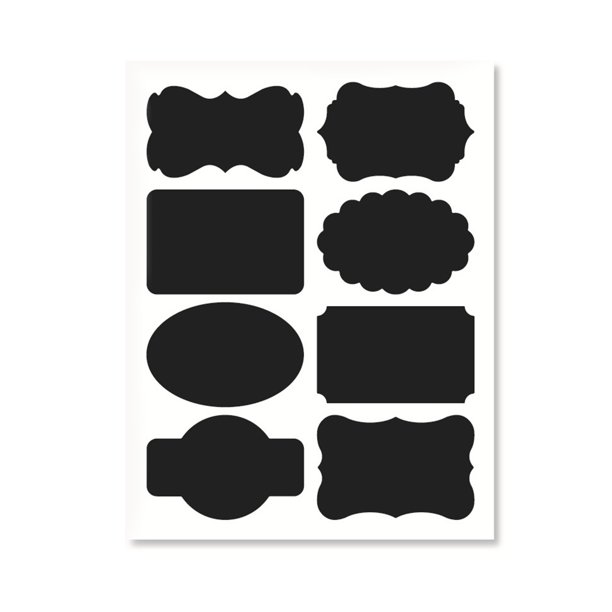 Andoer Chalkboard Label, Waterproof Reusable Blackboard Stickers for