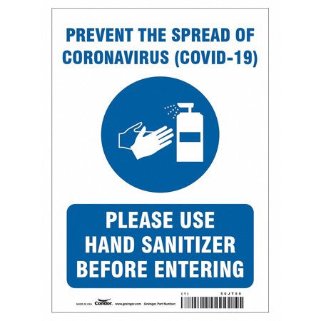 

Condor Prevent The Spread Of Coronavirus Sign HWB718P1410 HWB718P1410 ZO-G6617905