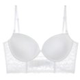 thumbnail image 3 of Sujetador push up de encaje sexy para mujer, sujetador con escote pronunciado, realce, sujetador profundo en forma de U, sin espalda, ropa interior de boda, lencería invisible sin costuras, 3 of 5
