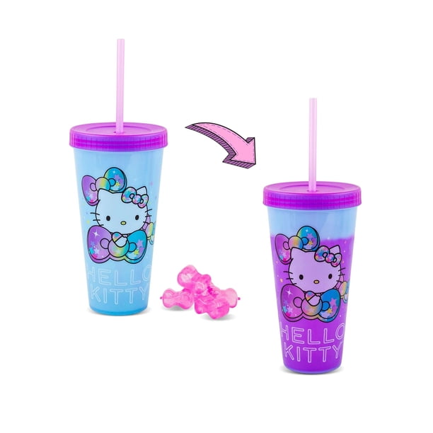 Vaso de viaje Sanrio Hello Kitty Starshine que cambia de color