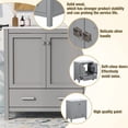 thumbnail image 6 of Bellemave 30" Bathroom Vanity with Single Sink, Wood Combo Cabinet Undermount Sink, Bathroom Storage Cabinet with 2 Doors and a Drawer, Soft Closing, Multifunctional Storage (Gray), 6 of 10