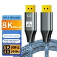 thumbnail image 3 of DP1.4 8K 60Hz Displayport Cable DP Cable 4K 144Hz Shielded HDR 32Gbps Video Audio Cable for Laptop TV Projector 1.5Meter, 3 of 10