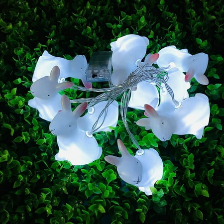 

Dealovy LED Easter Bunny Strings Patio Room Window Decoration Party Pendant