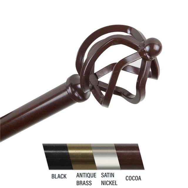 Central Design 4842-997 Giro Tringle à Rideaux 0,81 Po, 120-170 Po - Cacao