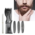 thumbnail image 1 of Juego De Herramientas Para Moldear Barba, Juego De Recortador De Borde Recto, Plantilla De Guía De Plantilla De Barba Portátil Completa Para El Hogar, 1 of 7