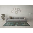 thumbnail image 3 of Ahgly Company Indoor Square Persian Light Blue Traditional Area Rugs, 6' Square, 3 of 4
