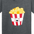 thumbnail image 4 of Inktastic Cute Kawaii Popcorn Youth T-Shirt, 4 of 5