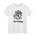 thumbnail image 1 of T-Shirts Filles Imprimé Manches Courtes Col Rond Vêtements d'Été Fille 8-9 Ans Mode Filles, 1 of 4