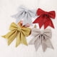 thumbnail image 4 of 1/2PC Christmas Bows Hanging Decorations Gold Silver Bowknot for Christmas Tree Glitter Ornaments Pendant Xmas Gift Decoration, 4 of 5