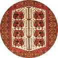 thumbnail image 1 of Ahgly Company Indoor Round Persian Orange Traditional Area Rugs, 7' Round, 1 of 1