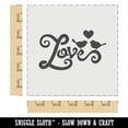 thumbnail image 2 of Love Birds on Text with Heart DIY Cookie Wall Craft Stencil - 5.5 Inch, 2 of 5