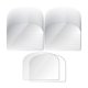 thumbnail image 1 of 30 Uds Raspador transparente Afortunado para crema de pasteles herramienta DIY, 1 of 5