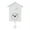 White, variant on WINDLAND Cute Bird Cuckoo Wall Clock for Home Living Room Office Decoration Gift for Home