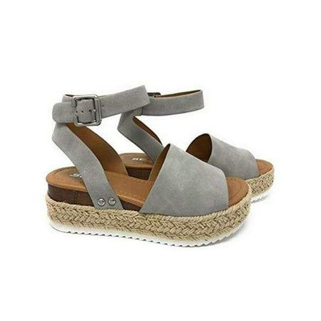 

KIRINWS Women Summer Casual Wedge Sandals Gladiator Comfy Open Toe Cross Strappy Shoes