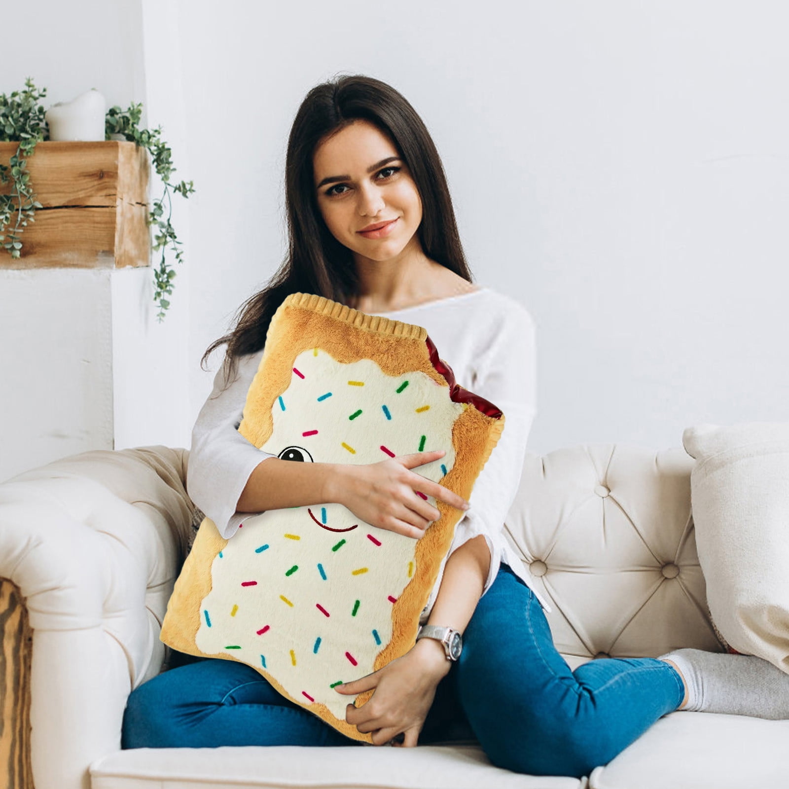 Toy Tart Tart Pillow Poptart for Comfort and Cuddling Adorable Addition to Any Great for Kids and Adults Alike