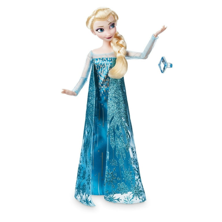 Elsa  Disney Princess Frozen Elsa Deluxe Doll with Jewel Ring for