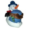 Snowman Character Hug 14" with Throw Blanket 50" x 60"