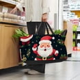thumbnail image 6 of Santa Claus Large Foldable Oxford Cloth Storage Bin Shopping Basket Shopping Bag Grocery Bags, 6 of 7
