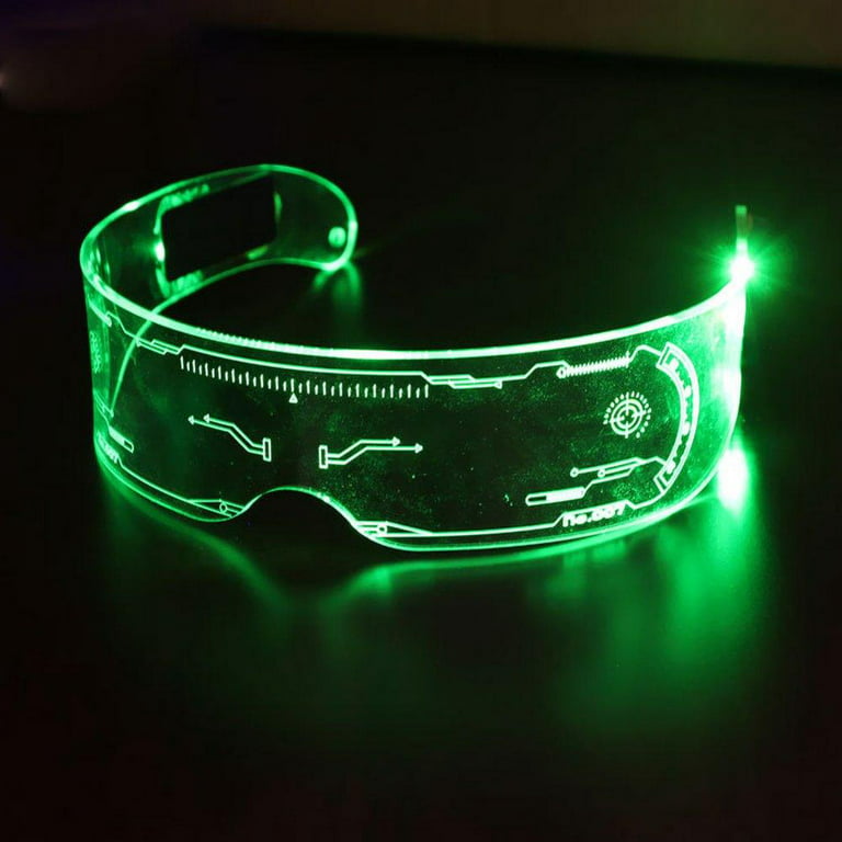 Led Visor Glasses Led Light Up Glasses With 8 Modes For Cosplay Rave  Festivals Halloween Bars Clubs Parties