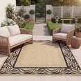 thumbnail image 3 of Safavieh Courtyard Micah Floral Indoor/Outdoor Area Rug, Sand/Gray, 5'3" x 7'7", 3 of 11