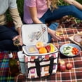 thumbnail image 5 of FORMRS Insulated Cooler Bag 24 Cans Capacity Soft Leakproof Lunch Box with Side Pockets, Jam Jars, 5 of 7