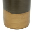 thumbnail image 4 of DecMode 9", 8"H Gold Metal Vase with Gold Accents, Set of 2, 4 of 7