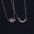 thumbnail image 3 of GHSDFBB Best Friend Jewelry We Go Together Necklace Set Sun Moon Necklace Set Imitation Natural Stone Resin Friendship Necklace Message Card Gift Card for Best Friend Girlfriend (Necklace Se, 3 of 7