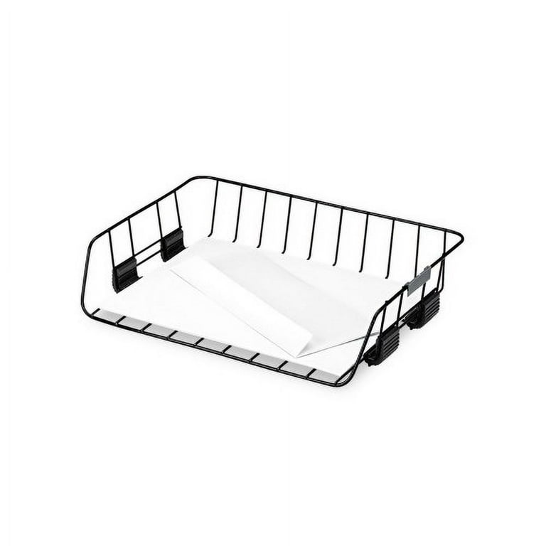 Side-Load Wire Stacking Letter Tray, 1 Section, Letter Size Files, 13.38 Side-Load Wire Stacking Letter Tray, 1 Section, Letter Size Files, 13.38