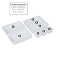thumbnail image 3 of Mind Reader 8-Pc Drawer Organizer, Desk Organizer, Interlocking, Storage, Kitchen, White, 3 of 8