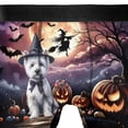 thumbnail image 4 of Spooky Halloween Night Witch West Highland White Terrier Glowing Pumpkins All Over Print Boxer Briefs Underwear for Men Dad Westie Westy Dog Lover - 12015, 4 of 6