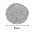 thumbnail image 6 of Pnellth Coaster Handwoven Cotton Coaster Heat Resistant Kitchen Mats Table Natural Cotton Hot Plate Mats for Cooking Baking Kitchen Counter Table, 6 of 8