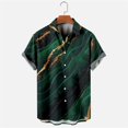thumbnail image 2 of Camisa de manga corta Pompotops con solapa y estampado geométrico hawaiano para hombre oipoqjl48501, 2 of 3