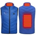 thumbnail image 2 of Odeerbi Kids Boys Girls Lightweight Heated Vest Winter Thermal Sleeveless Heated Jackets Plus Size USB Intelligent Constant Temperature Kids Windproof Heated Coat Kids Clothes Blue, 2 of 9