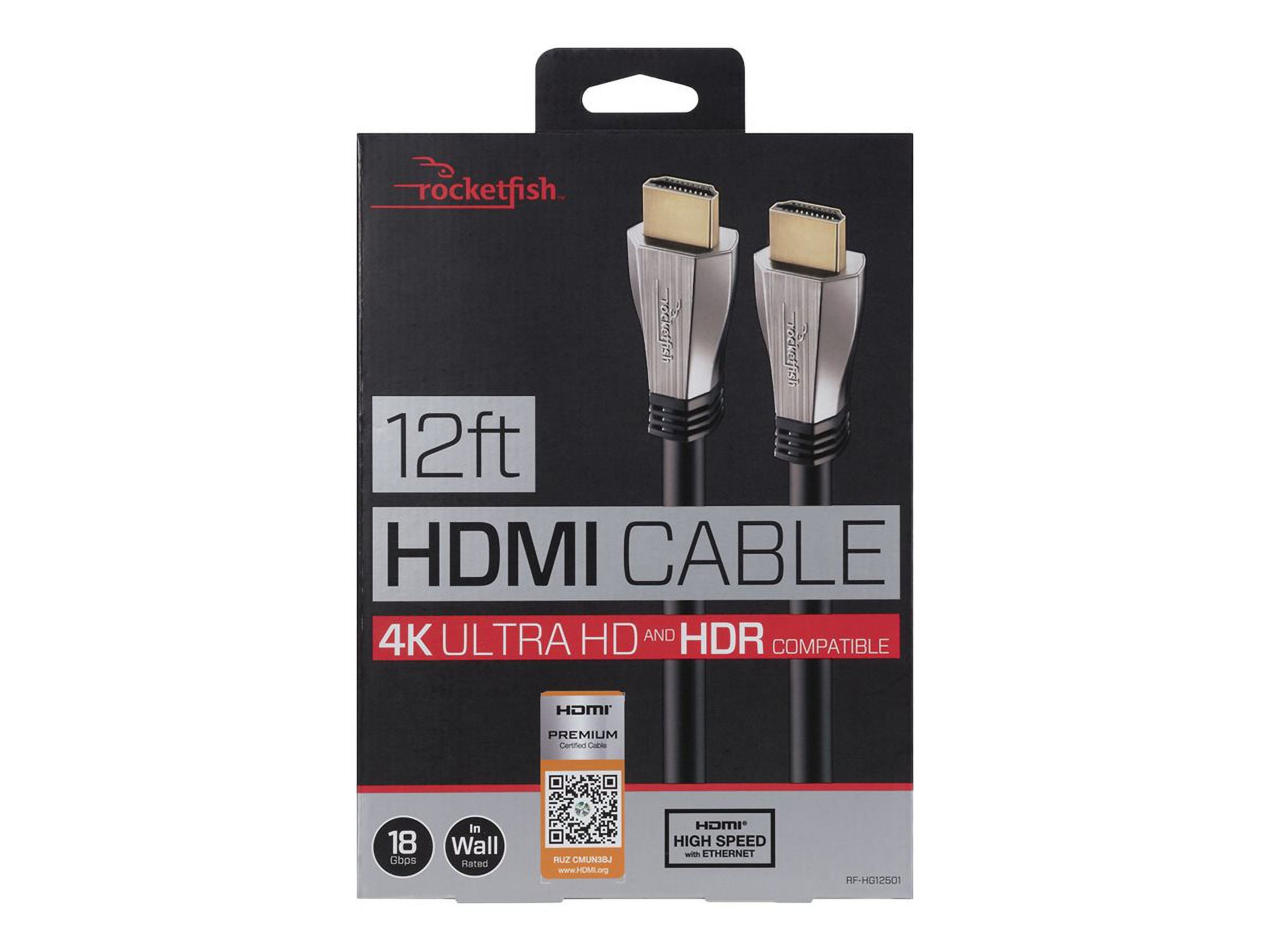 Rocketfish™ 12' 8K Ultra High Speed HDMI® 2.1 Certified Cable