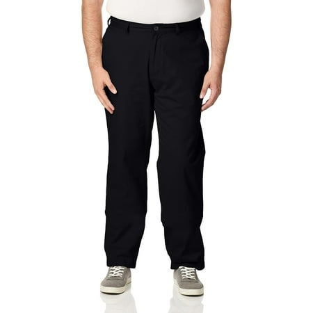 Nautica Big & Tall Big & Tall True Flat Front Pant True Black
