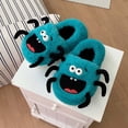 thumbnail image 2 of Wovix Cute Animal Slippers Boys Girls House Shoes Non Warm Soft Winter Fuzzy Indoor Slipper Basic Soft Daily Bedroom Dormitory Blue 39, 2 of 6