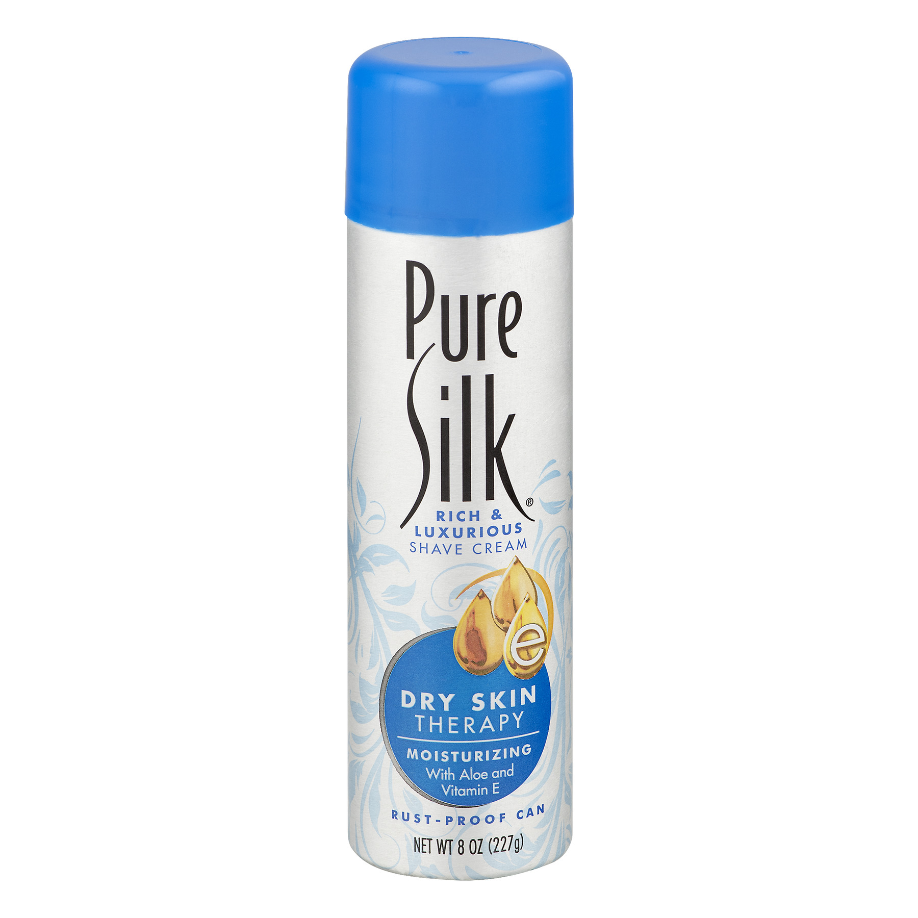 Pure Silk Dry Skin Therapy Shave Cream for Women, 8 ounces