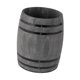 thumbnail image 2 of Organizador de utensilios de madera tipo barril rústico vintage para utensilios de cocina. Gris, 2 of 9