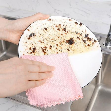 

Dish Towels Kitchen Towels Dish Cloth Brush Pot Cloth Durable Kitchen Cleaning Cloth Household Dishwashing Towel