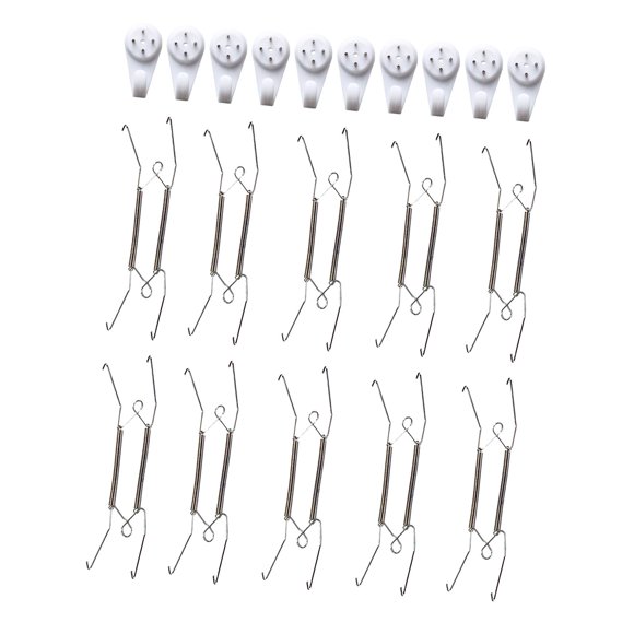 ZheElen 20x Invisible Plate Hangers in Various Hanger 12Inch Duty Plate Display Heavy Sizes 10 inch