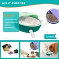 thumbnail image 2 of Alimentador de cachorros para múltiples cachorros, estación de lactancia para cachorros, tazón de leche de 4 pezones para autoalimentación para gatitos, cachorros, conejos 180ml TUNC Sencillez, 2 of 5