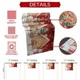 thumbnail image 6 of Burlap Table Runner 72 Inches Long,Christmas Snowman Candy Non-Slip Kitchen Table Runners for Dining Room Everyday Use Party Table Decorations Winter Snowflakes on Red, 6 of 9