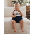 thumbnail image 6 of BemeyourBBs Newborn Baby Boy Girl Summer Clothes Firefighter Police Outfit Bubble Romper Overalls Loose Fit Firefighting Embroidered Sleeveless Infant Jumpsuit Bodysuit Playsuit, 6 of 9